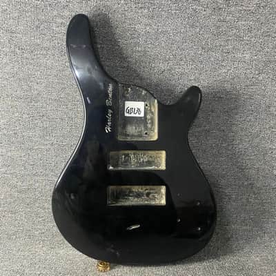 Harley Benton Black 5 String Bass Basswood Body image 1