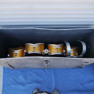 Slingerland Vintage Marching Cutaway Quad Tenors Sparkling Orange Pearl - CAN SHIP! image 19