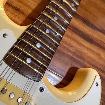 Fender St72 1985 Scalloped - Cream White image 9
