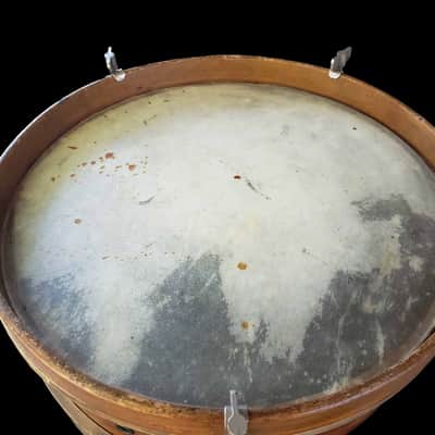 Thumb Rod Maple/Mahogany 12" Snare Drum Calf Heads Restored & Working image 8