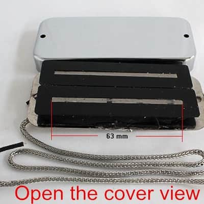 Thunderbird Bass Pickup Vintage Style for Gibson,Chrome/Nickel - Without Metal Ring / Chrome 9K Reistance(for neck position) image 3