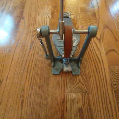 Slingerland Vintage leather strap drive bass drum pedal 1960s or early 70s excellent image 6