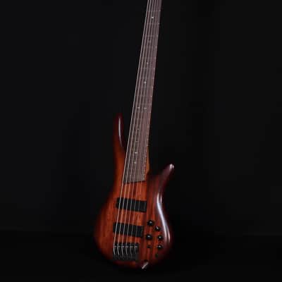 Ibanez SR506AMHL 6-String Bass, Mahogany Brown Burst Low Gloss image 6