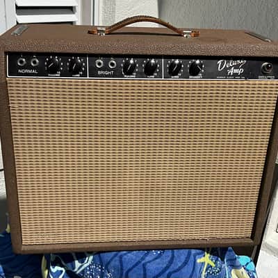 Fender Deluxe 6G3 Brownface 20-Watt 1x12" Guitar Combo 1961 - 1963 - Brown image 6