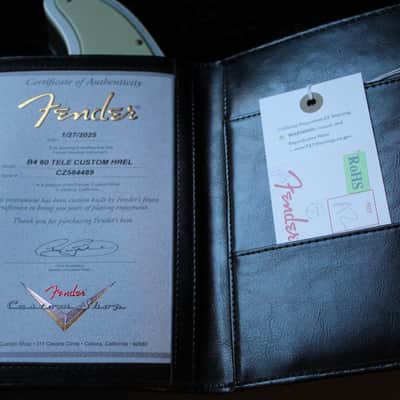 FENDER "Custom Shop 1960 Telecaster Custom Heavy Relic,Aged Inca Silver" HARDCASE, PAPERS image 19