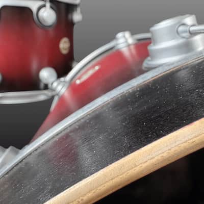 DW Collectors Drumset USA Cherry to Ebony SSC Shell Set 2016–2019 - Cherry to Ebony image 10