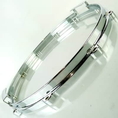 *Pearl 14" Zinc Die-Cast 10-Lug Snare Drum Resonant Rim/Hoop Chrome Professional image 2