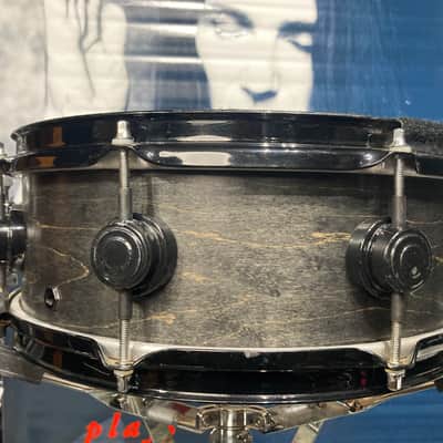 DW Terry Bozzio's 5x13" Collector's Craviotto Solid Shell Snare Drum 1998-Transparent Black Satin Oil image 10