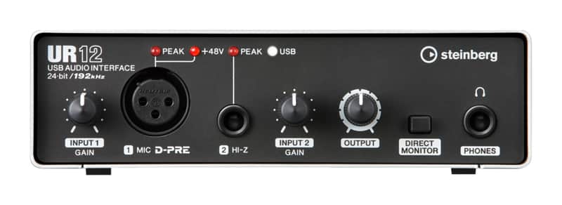Steinberg UR12 USB 2.0 Audio Interface, Silver/Black image 1