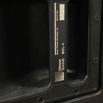 Meyer Sound MSL-4 Self-Powered Reinforcement Loudspeaker CG01VX7 *ASK FOR SHIPPING* image 5