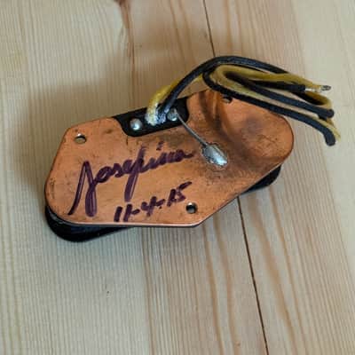Fender  telecaster handwound pickup by Josefina Campos with relic nickel bridge image 2
