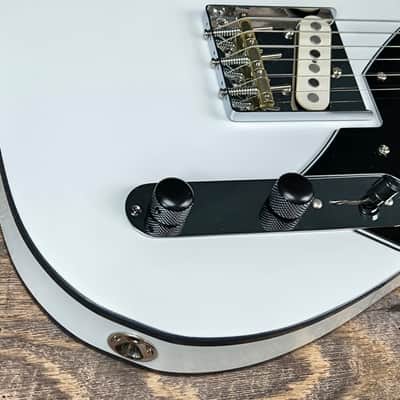 MyDream Partcaster Custom Built - Black & White Thinline Quarter Pound image 7