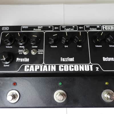 Foxrox Captain Coconut 2 Octave Fuzz Vibe Pedal w/Expression/Adapter/Manual image 2