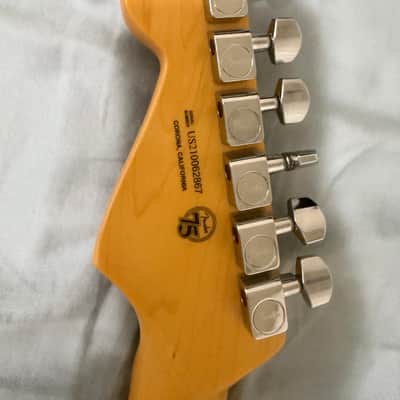 Fender American Pro II Stratocaster MN BLK 75th anniversary contour body 2021 - Black Bild 7