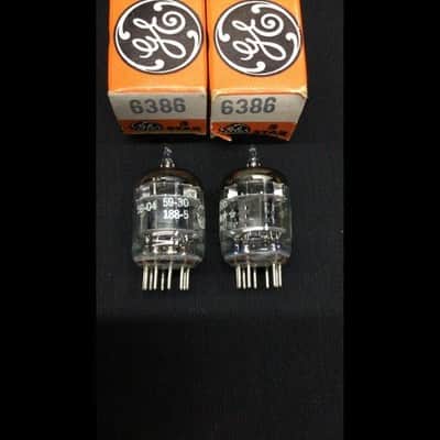 NOS NIB MATCHED PAIR GE 6386 5 Star 3 Mica FAIRCHILD VACUUM TUBES Tested 10.9865 image 3