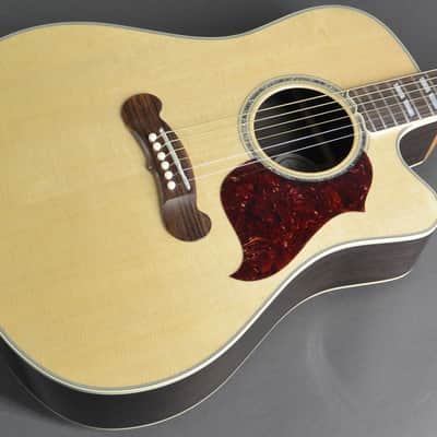 Gibson Songwriter Deluxe Studio Acoustic/Electric Cutaway Guitar Natural Gold Hardware image 1