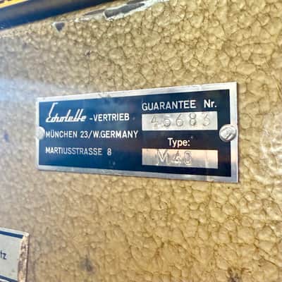 Klemt Echolette M40 c 1960 - Gold original vintage Beatles Hamburg tube amplifier AC30 original vintage Germany amp image 8
