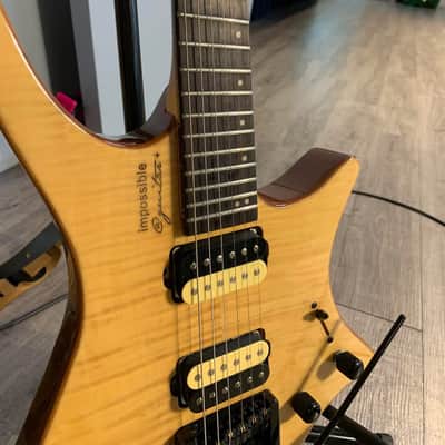 Impossible@guitar™ בְּצַלְאֵhל™ Drop Top Natural Flame + GhostFire Bullet 3.0 padded Super Thick GigBag - Safe Shipping image 21