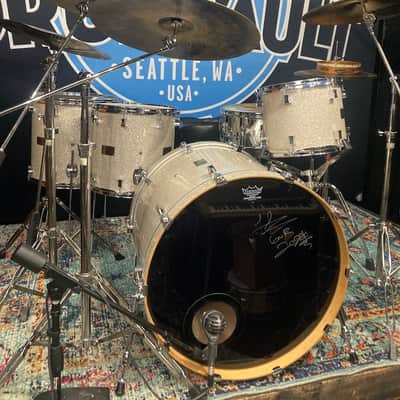 Frank Ferrer's Guns N Roses Chinese Democracy Tour, Pork Pie USA Maple Drum Set, 26",18",16",12" Plus Tour Artifacts. Signed! Authenticated! 2009 image 5