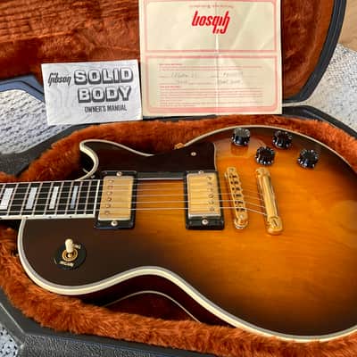 1988 Gibson Les Paul Custom - Tobacco Sunburst + OHSC & Papers image 4