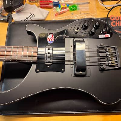 2026 Rickenbacker 4003 Noir 1 of 20 Satin Black Checkerboard Binding OHSC image 13