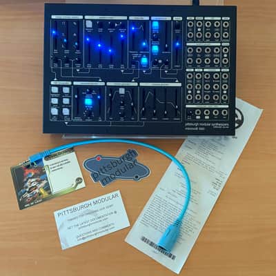 Pittsburgh Modular Microvolt 3900 Semi-Modular Monophonic Analog Synthesizer 2018 - Black image 1