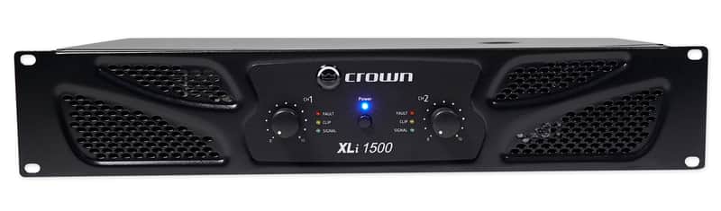 Crown Pro XLi1500 900w 2 Channel DJ/PA Power Amplifier Professional Amp XLI 1500 image 1