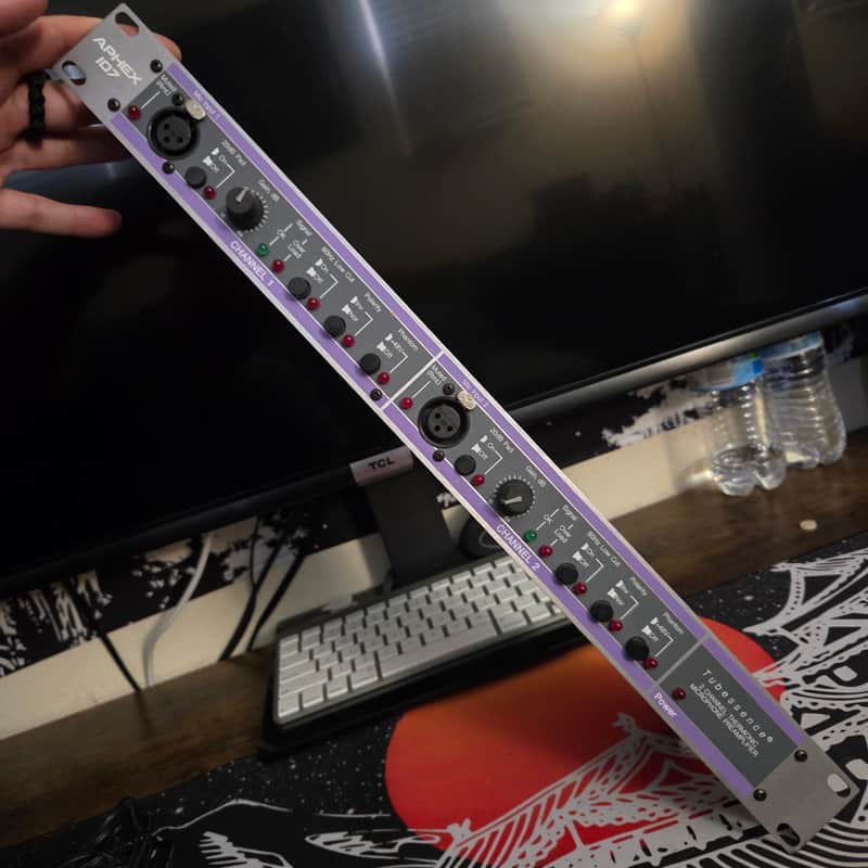 Aphex Tubessence Model 107 2-Channel Thermionic Microphone Preamplifier 1990s - Gray image 1