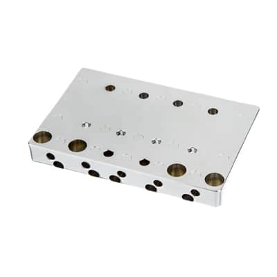 FENDER - Fender HiMass 5-String Bass Narrow Bridge Assembly With Brass Saddles  Chrome - 0994410000 image 2