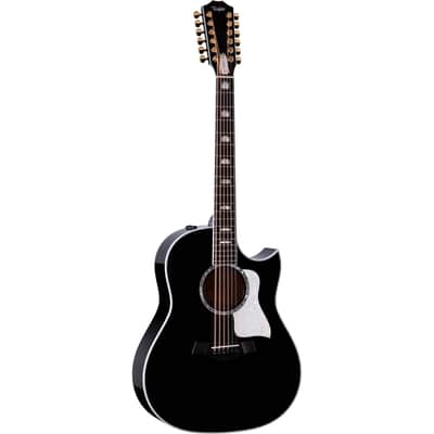 Taylor Somos 657ce 12-String Acoustic Electric Doce Doble - Black image 4