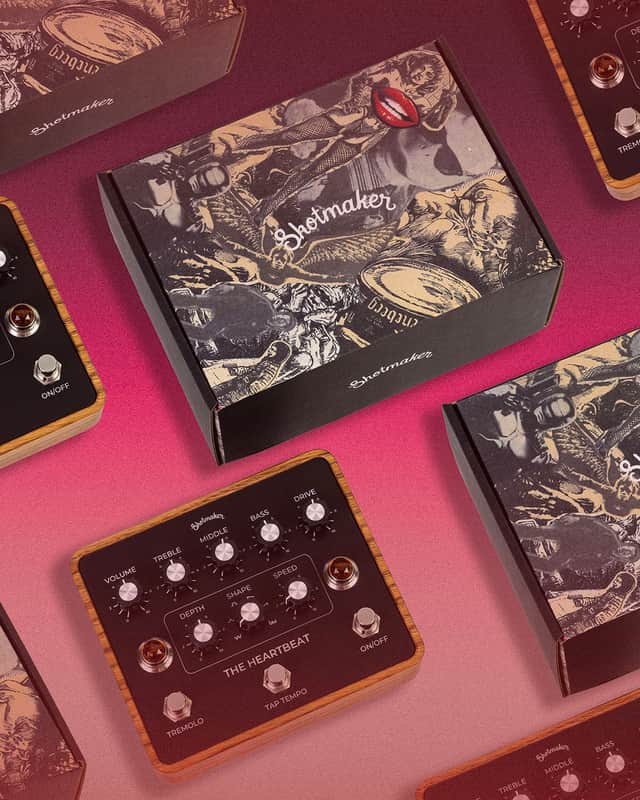 Shotmaker The Heartbeat Preamp Tremolo - oiled wood image 1