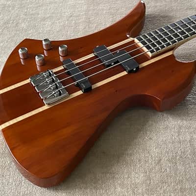 B.C. Rich Heritage Classic Mockingbird Bass LH Left Hand Lefty KOA Active EMG Pickups image 8