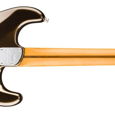 Fender American Ultra II Stratocaster Left-Hand, Ebony Fingerboard, Texas Tea Electric Guitar image 2