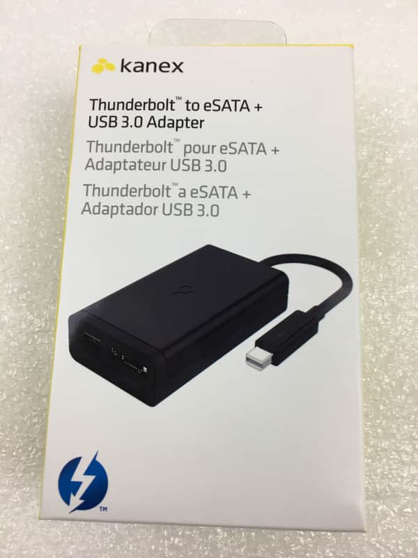 NEW - Kanex Thunderbolt to eSATA and USB 3.0 Adapter - Free Shipping image 1