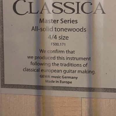 vintage guitar Georg Walther, GEWA aus Mittenwald, Flamenca Bianca Master Series 1982, all solid image 6