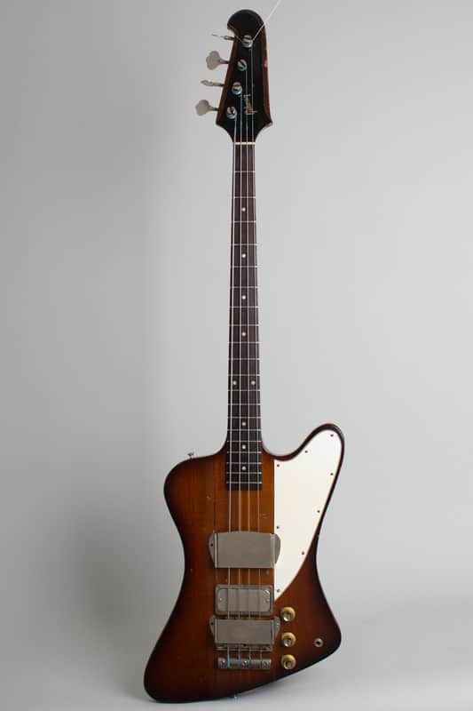 Gibson  Thunderbird IV Solid Body Electric Bass Guitar (1963), ser. #151192, original black hard shell case. image 1