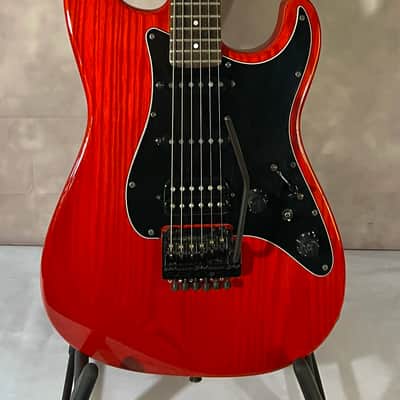 Fender 80's Contemporary HSS Stratocaster MIJ Translucent Crimson Red image 1