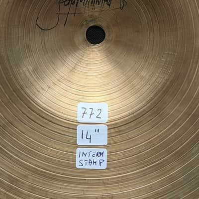 Zildjian 14" K Istanbul Hi-Hat Intermediate Stamp 885-772 grams 1959-1966 image 6