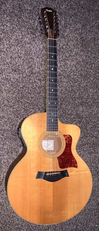 2003 Taylor 455 ce 12 string acoustic electric guitar made in the USA image 1