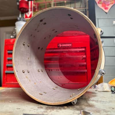 1970s Gretsch 10x14 Snare Shell Project in Chrome image 7