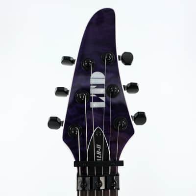 ESP LTD Andy LaRocque ALR-II Signature Guitar w/ Seymour Duncan Pickups & Hardshell Case - See-Thru Purple image 7