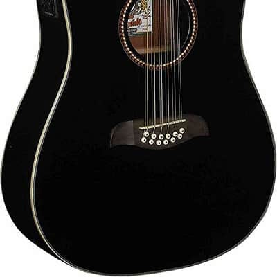 Oscar Schmidt OD312CEB Dreadnought Cutaway Style Mahogany Neck 12-String Acoustic-Electric Guitar image 1