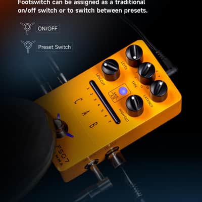FLAMMA FS07 Stereo Simulation Pedal Electric Guitar Simulator Effects Pedal with 7 User Preset Slots Support IR Loading Software Editing image 6