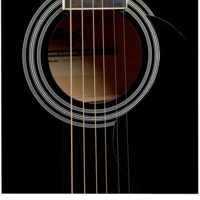 STAGG Black Auditorium Cutaway Acoustic-electric Guitar With Basswood Top image 4