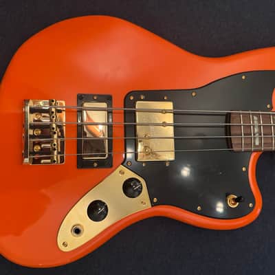 Fender Limited Edition Mike Kerr Signature Jaguar Bass 2023 - 2024 - Tiger's Blood Orange image 3