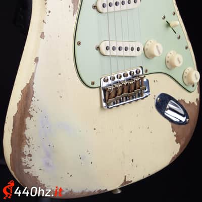Fender Custom Shop Limited Edition 60 Dual-Mag II Stratocaster Super Heavy Relic Aged Vintage White 1960 image 9