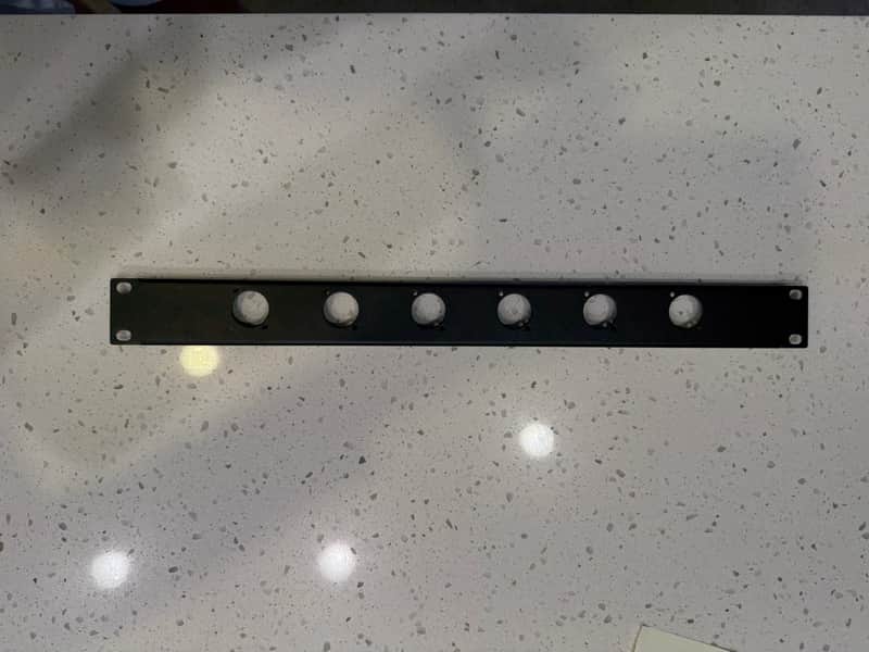 Rack Panel 1U Rack Panel with 6 Punch-Out Holes image 1