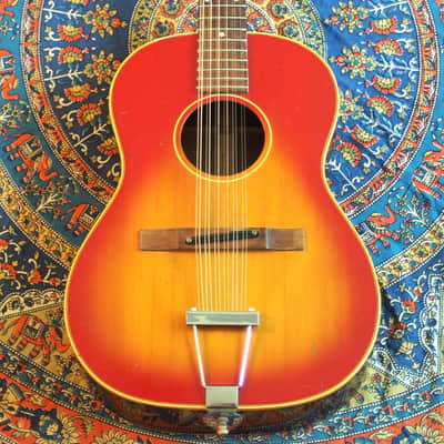 1967 Gibson B-25-12 String Acoustic-Sunburst. - Video image 1