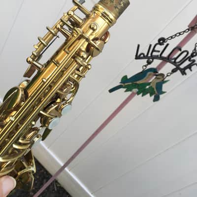 SUMMER DEAL CONN SAXOPHONE 6M VIII 1937 NAKED LADY ORIGNAL CASE , MOUTHPIECE , NEWER PADS , NICE SHAPE image 6