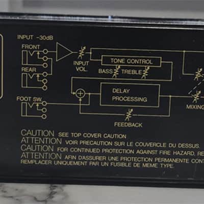 Yamaha E1010 Rack Analog Delay 1980s - Black image 2